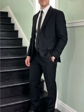 Men's Black Two-Piece Suit